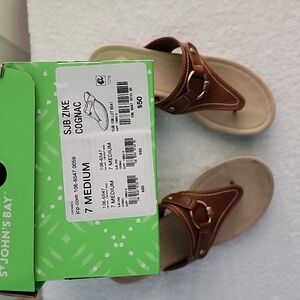 St. John's Bay Brown Sandals